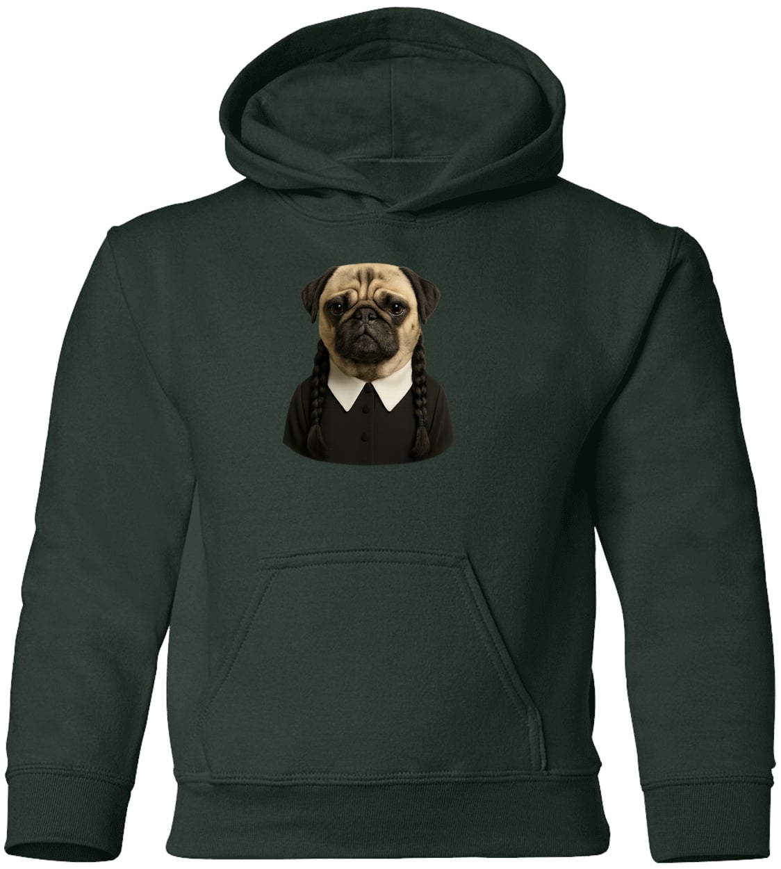 G185B Gildan Youth Pullover Hoodie - Forest Green