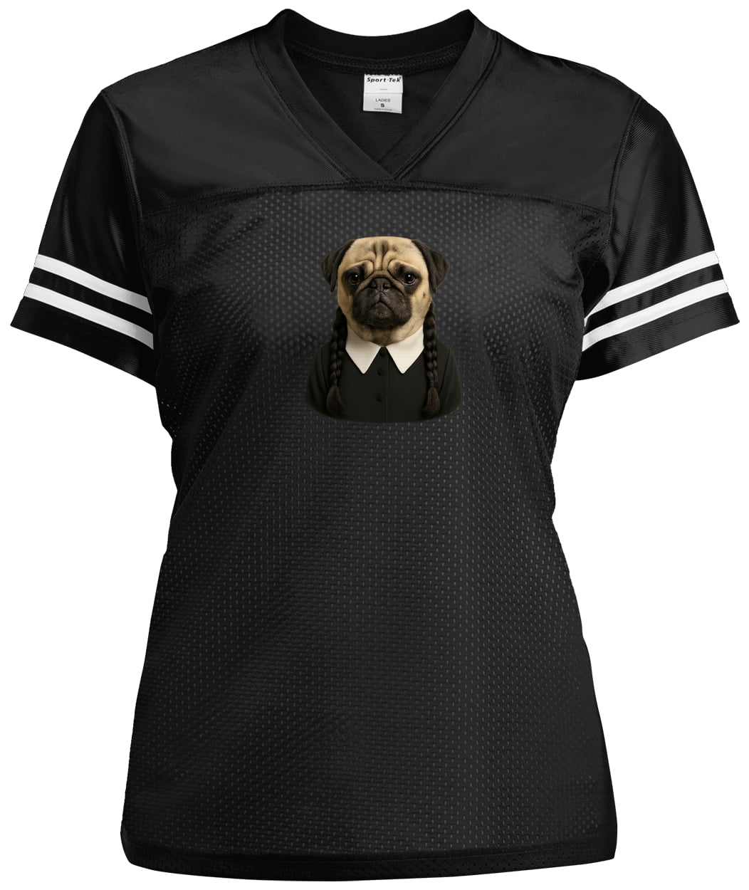 LST307 Sport-Tek Ladies' Replica Jersey - Black/White
