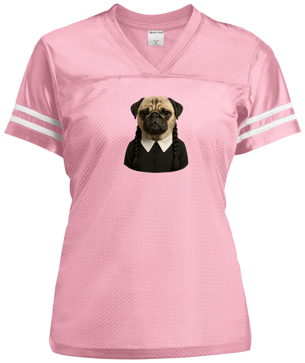 LST307 Sport-Tek Ladies' Replica Jersey - Light Pink/White
