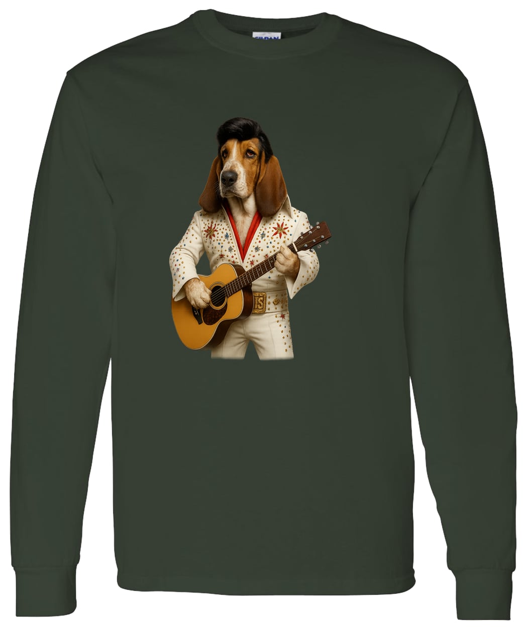 G540 LS T-Shirt 5.3 oz. - Forest Green