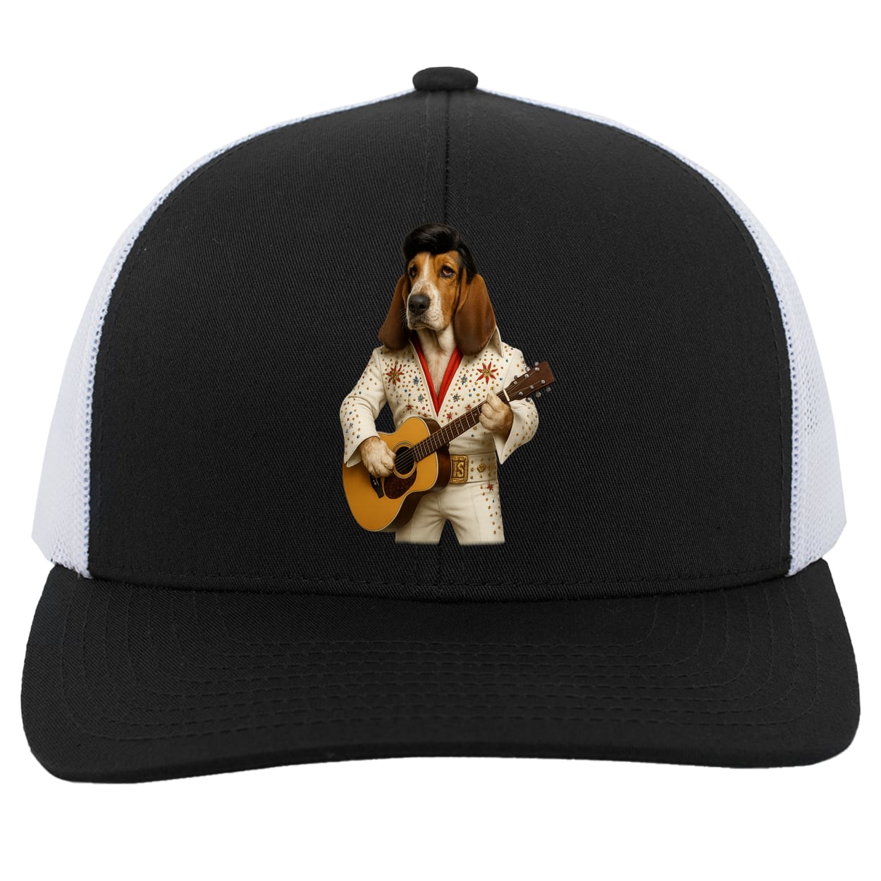 104C Trucker Snap Back - Black/White
