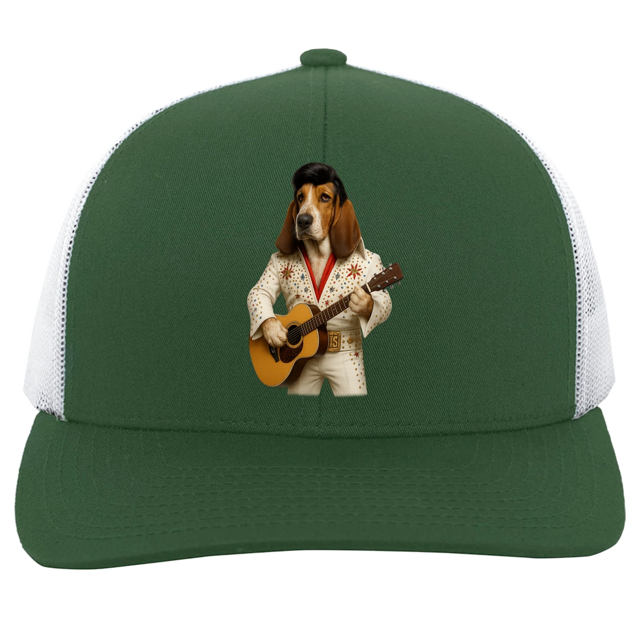 104C Trucker Snap Back - Dark Green/White