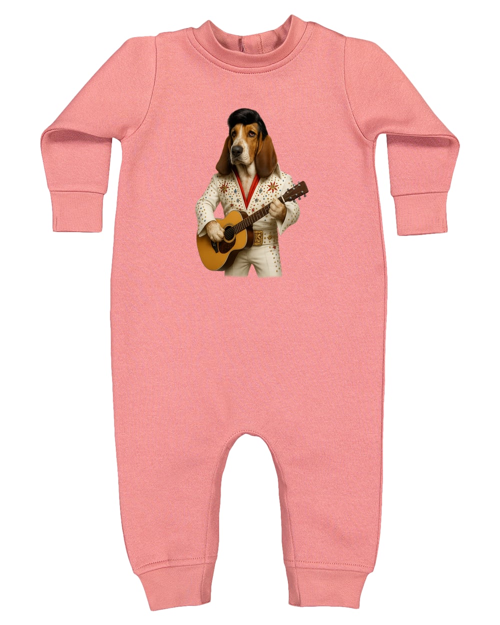 4447 Rabbit Skins Infant Fleece One-Piece Bodysuit - Mauvelous