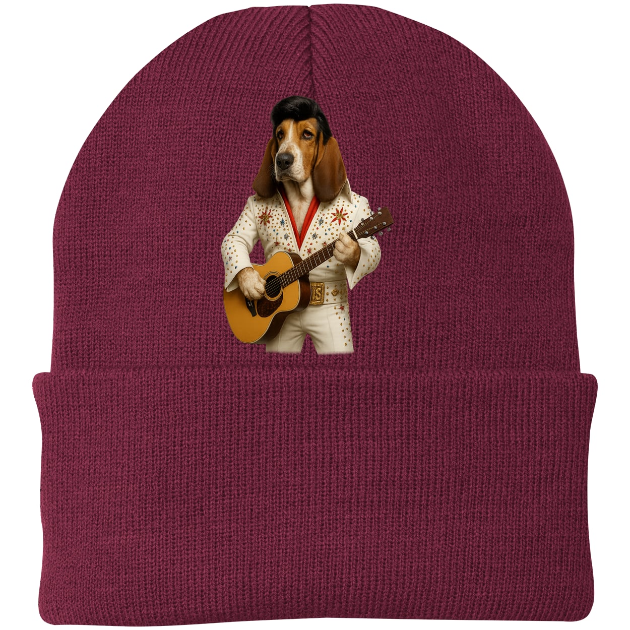 CP90 Port & Company Knit Beanie - Maroon