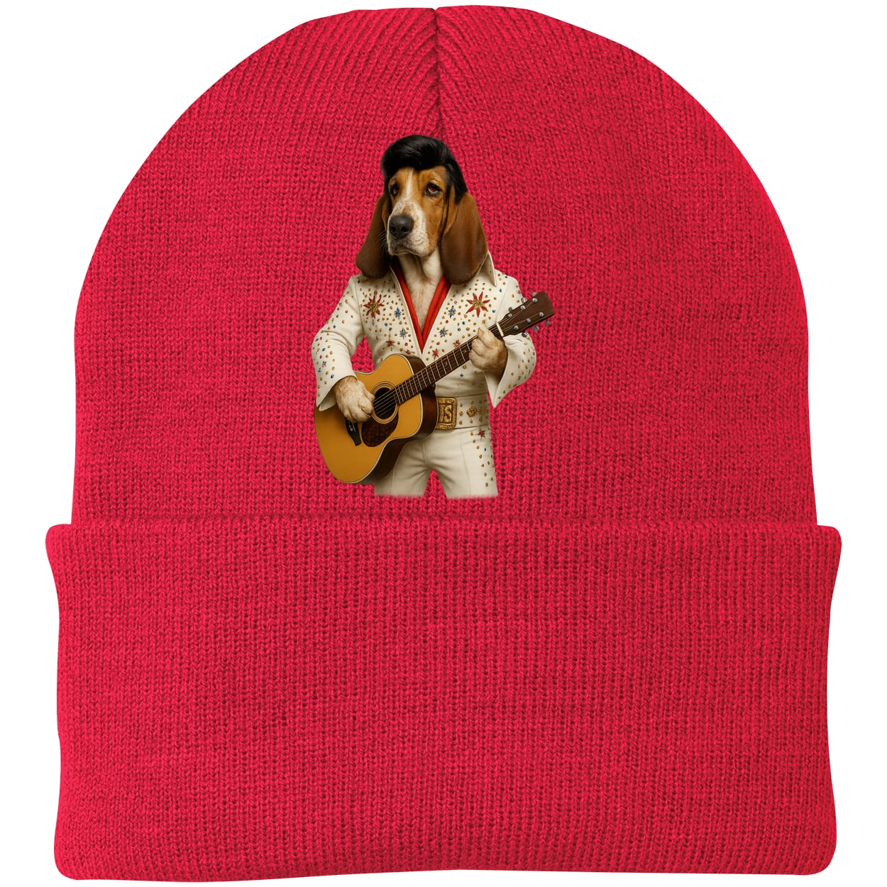 CP90 Port & Company Knit Beanie - Athletic Red