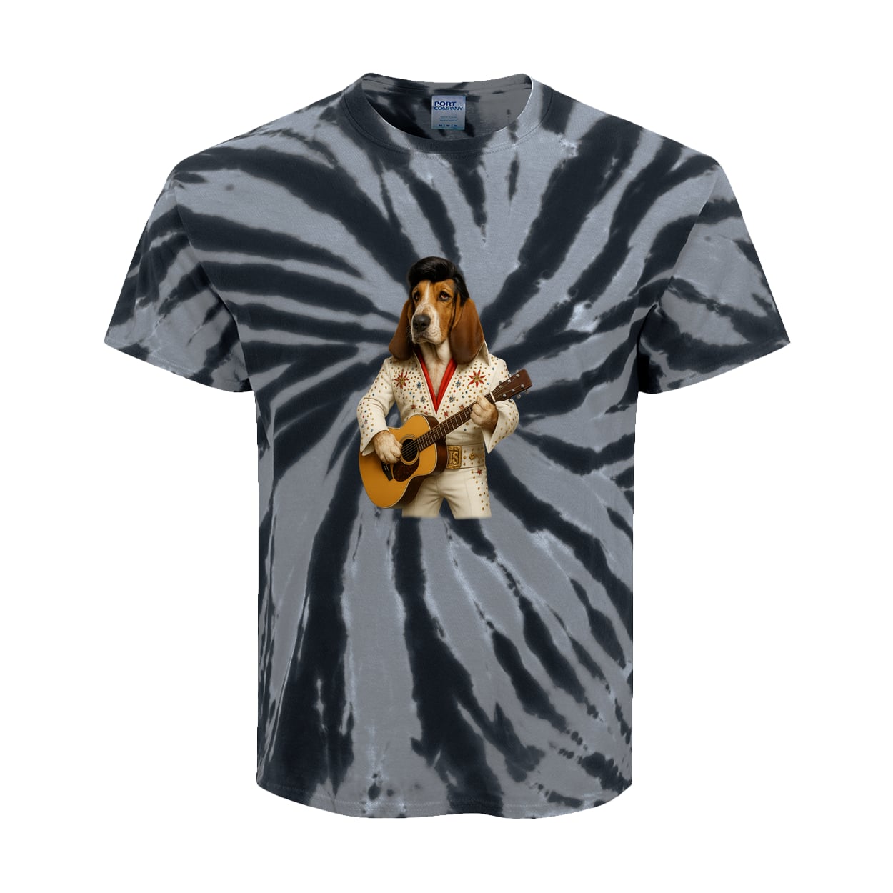 PC147Y Port & Company Kids Tie-Dye Tee - Black