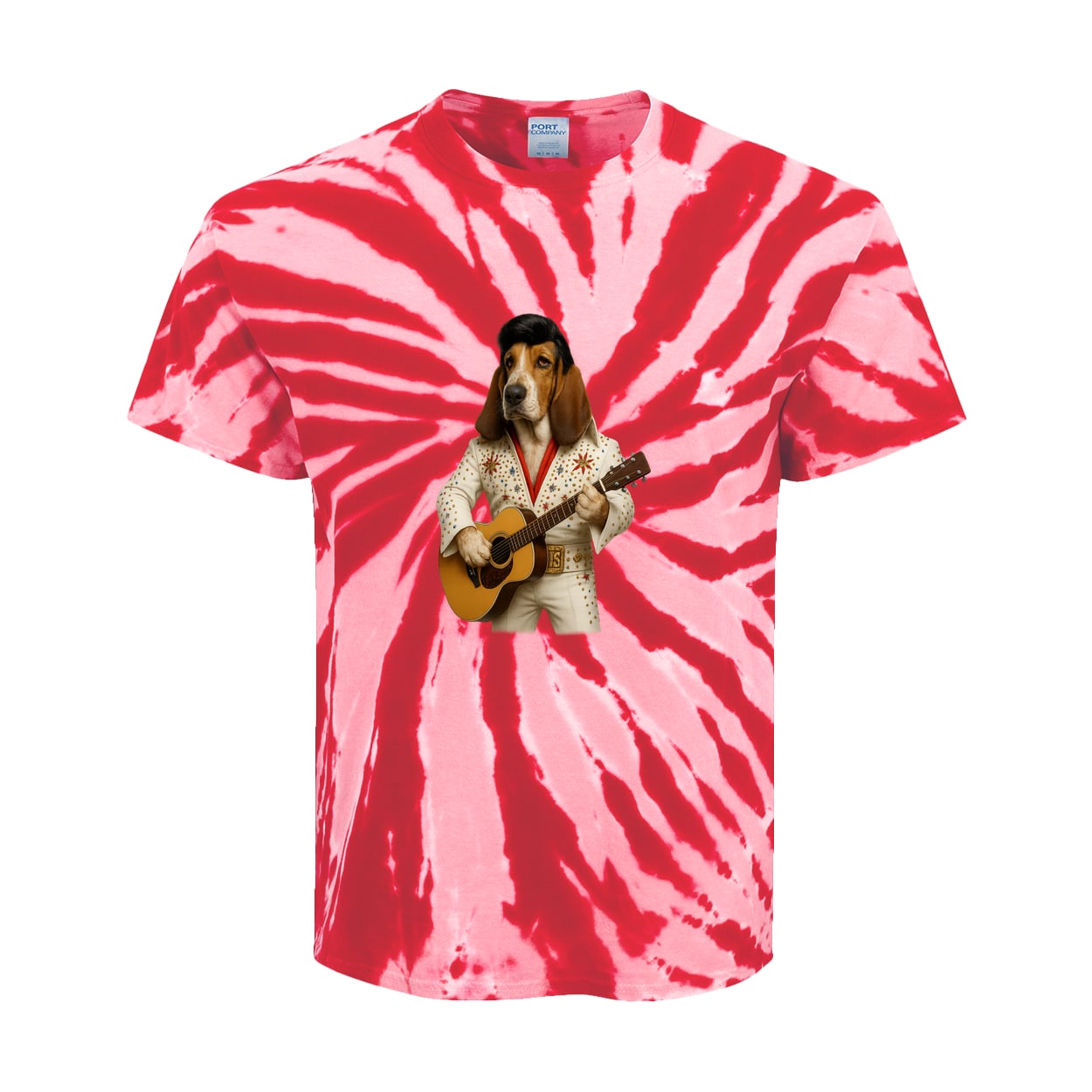 PC147Y Port & Company Kids Tie-Dye Tee - Red