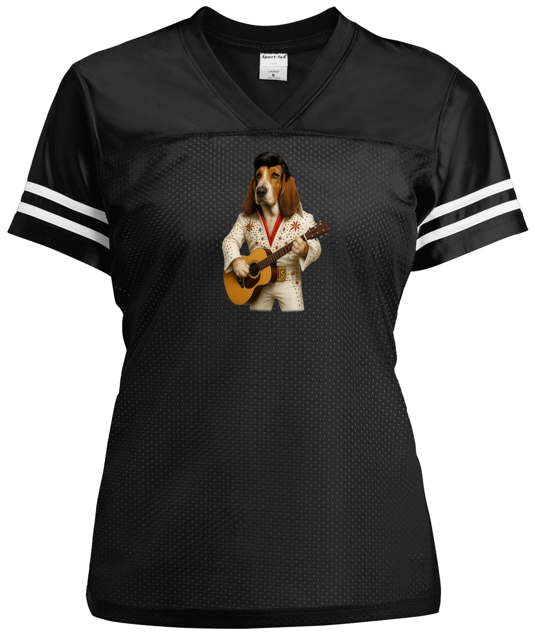 LST307 Sport-Tek Ladies' Replica Jersey - Black/White