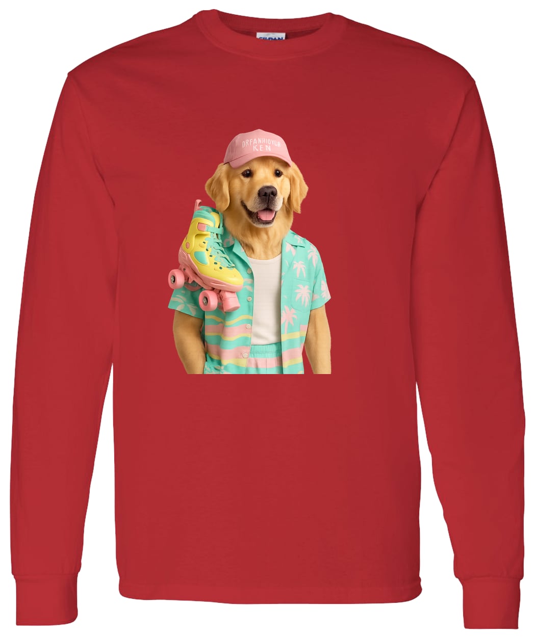 G540 LS T-Shirt 5.3 oz. - Red