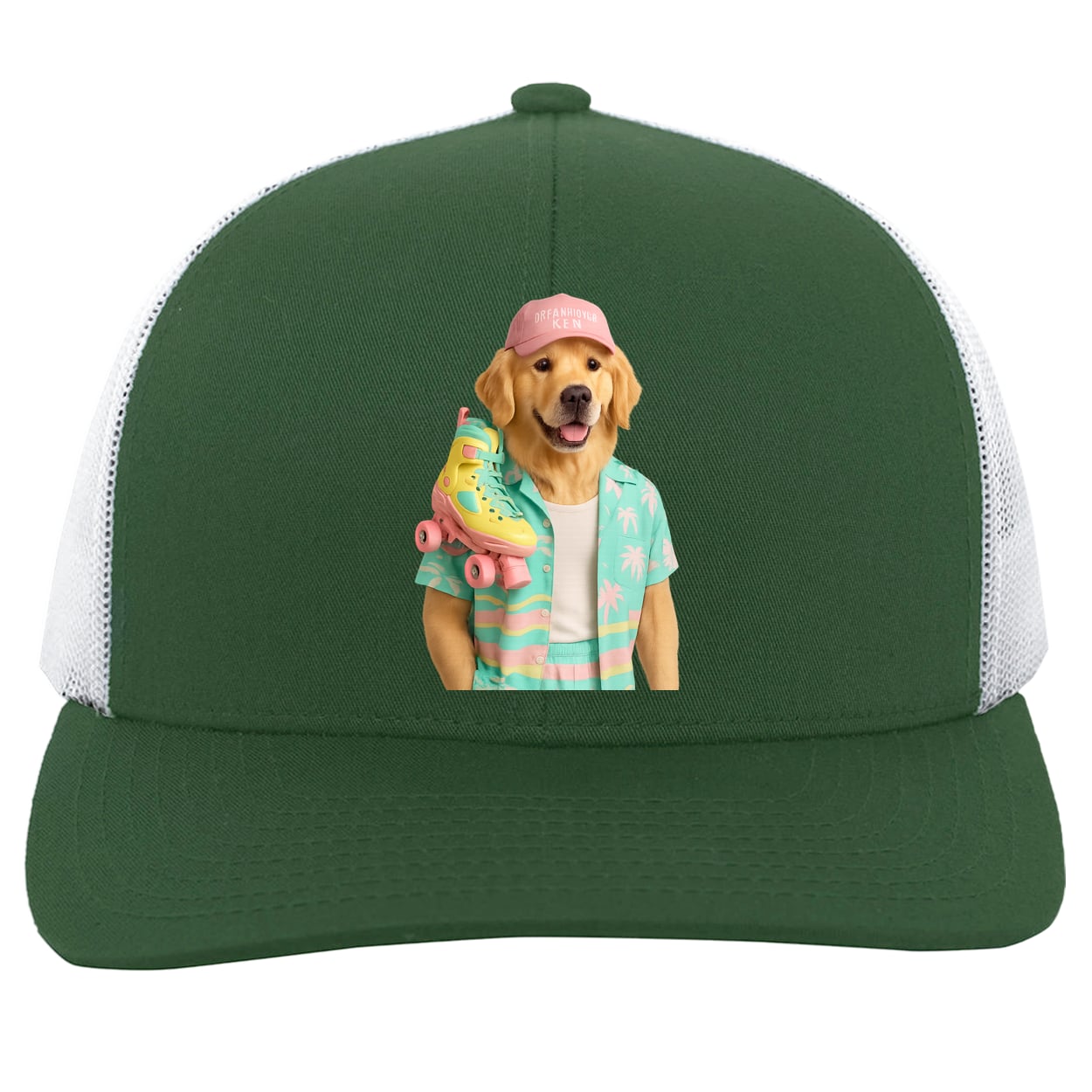 104C Trucker Snap Back - Dark Green/White
