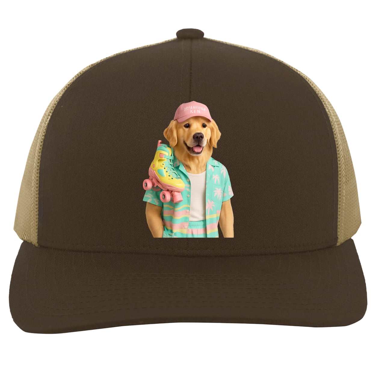104C Trucker Snap Back - Brown/Khaki