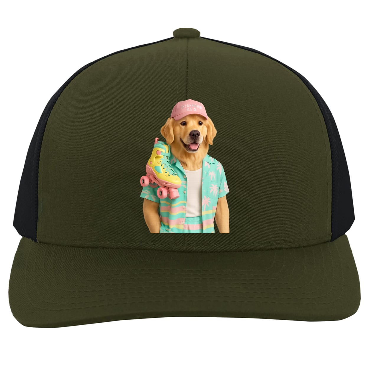 104C Trucker Snap Back - Moss/Charcoal