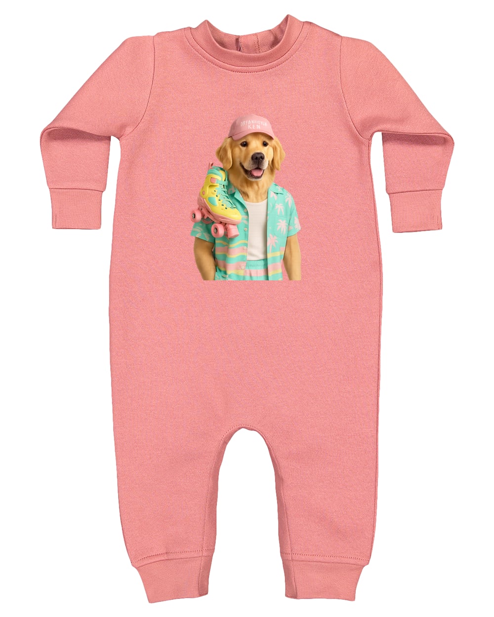 4447 Rabbit Skins Infant Fleece One-Piece Bodysuit - Mauvelous