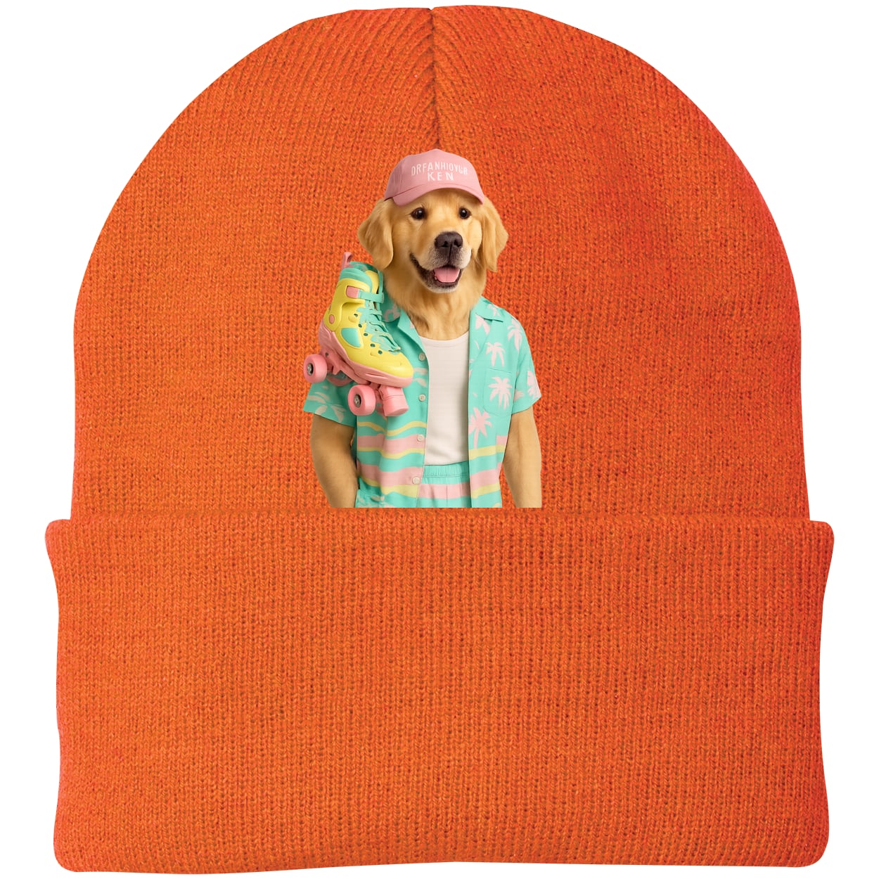 CP90 Port & Company Knit Beanie - Neon Orange