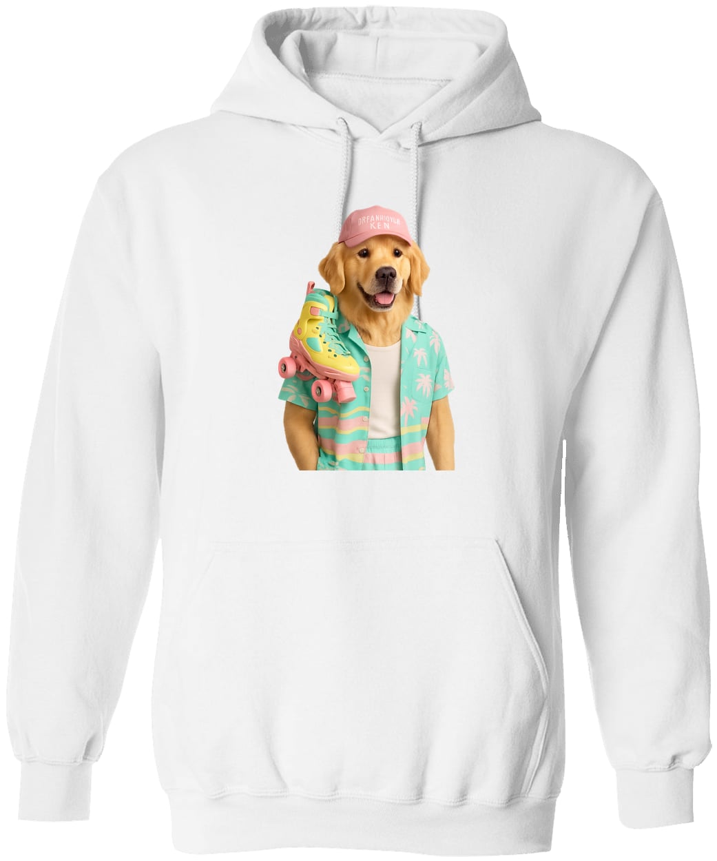 G185 Gildan Pullover Hoodie - White