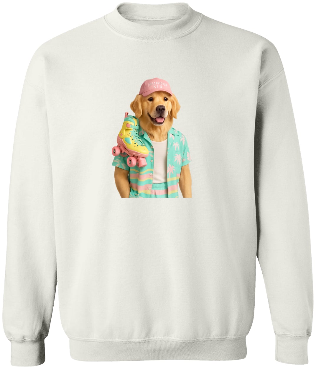 G180 Gildan Crewneck Pullover Sweatshirt - White