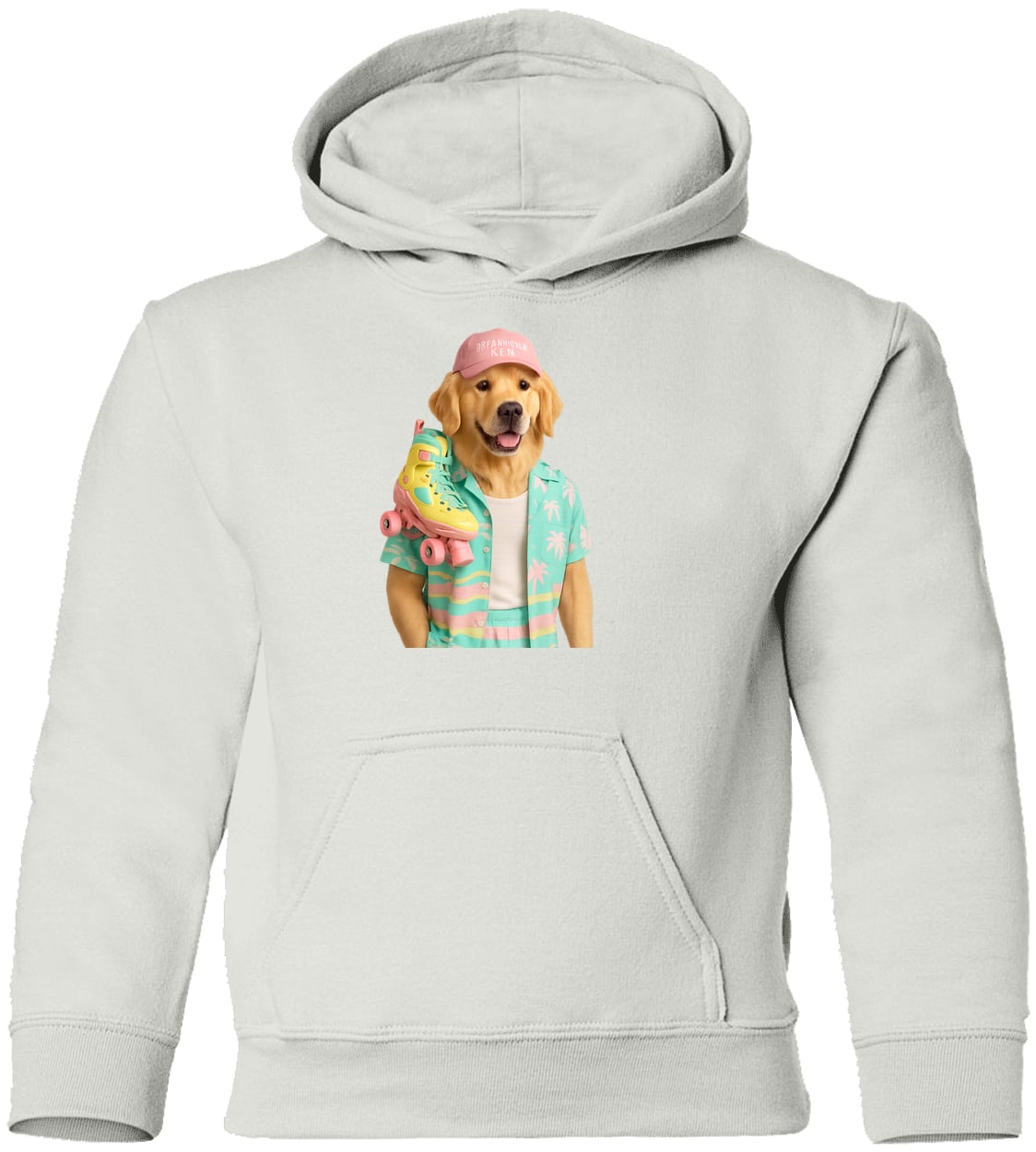 G185B Gildan Youth Pullover Hoodie - White