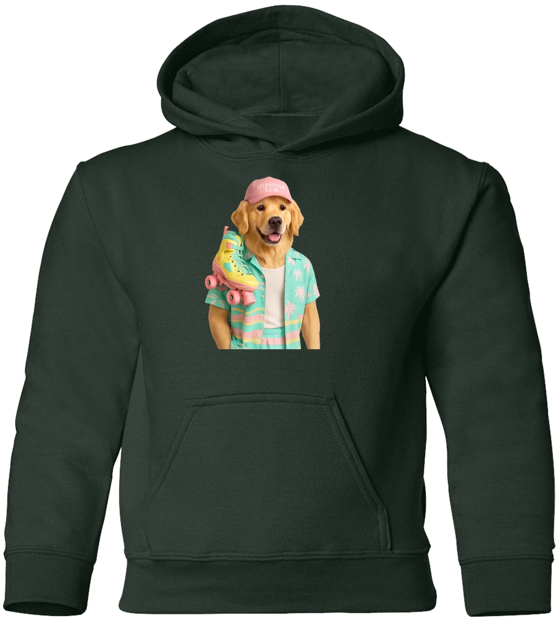 G185B Gildan Youth Pullover Hoodie - Forest Green