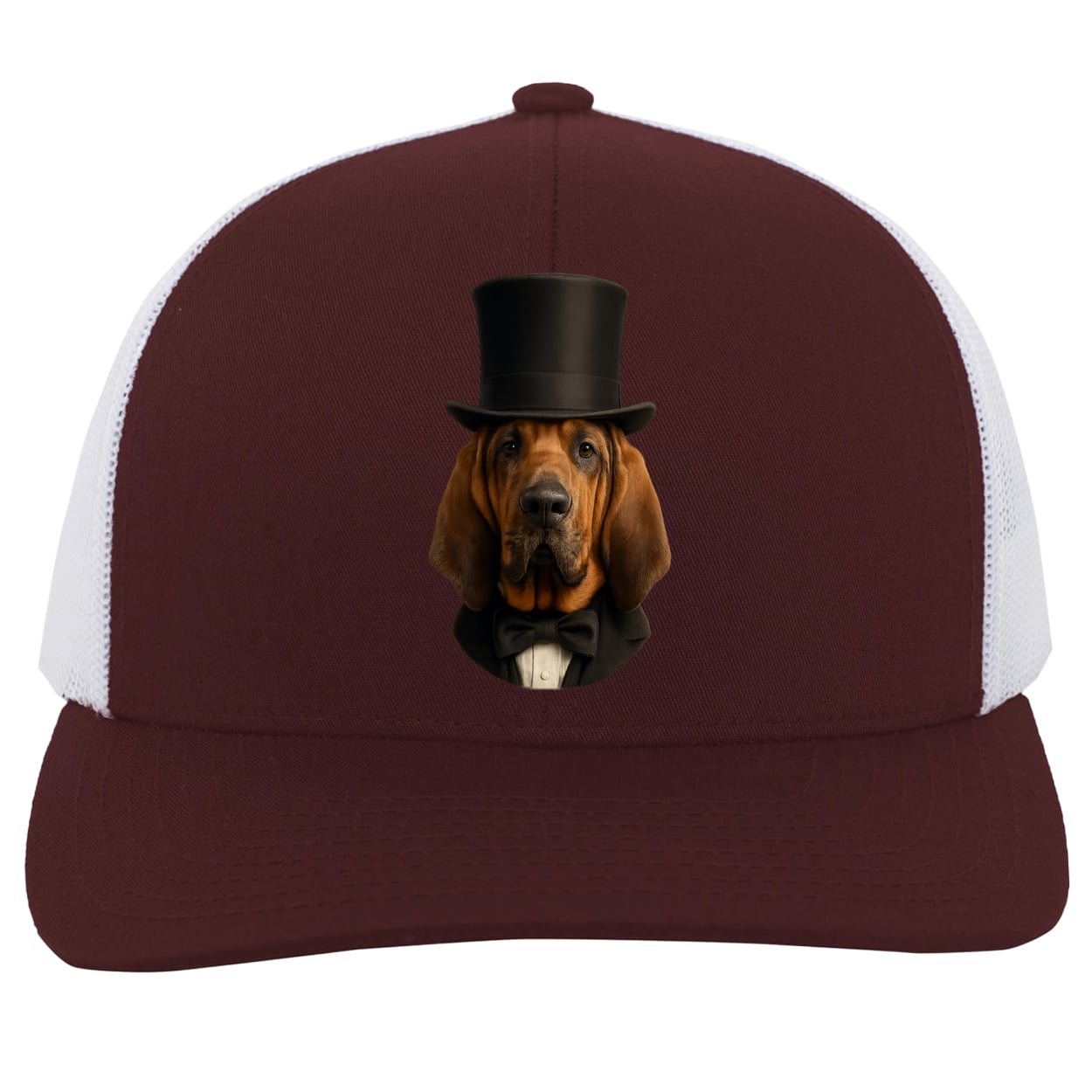 104C Trucker Snap Back - Maroon/White