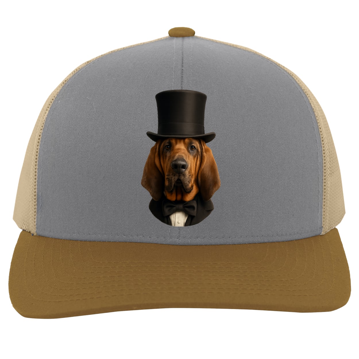 104C Trucker Snap Back - Heather/Beige/Amber
