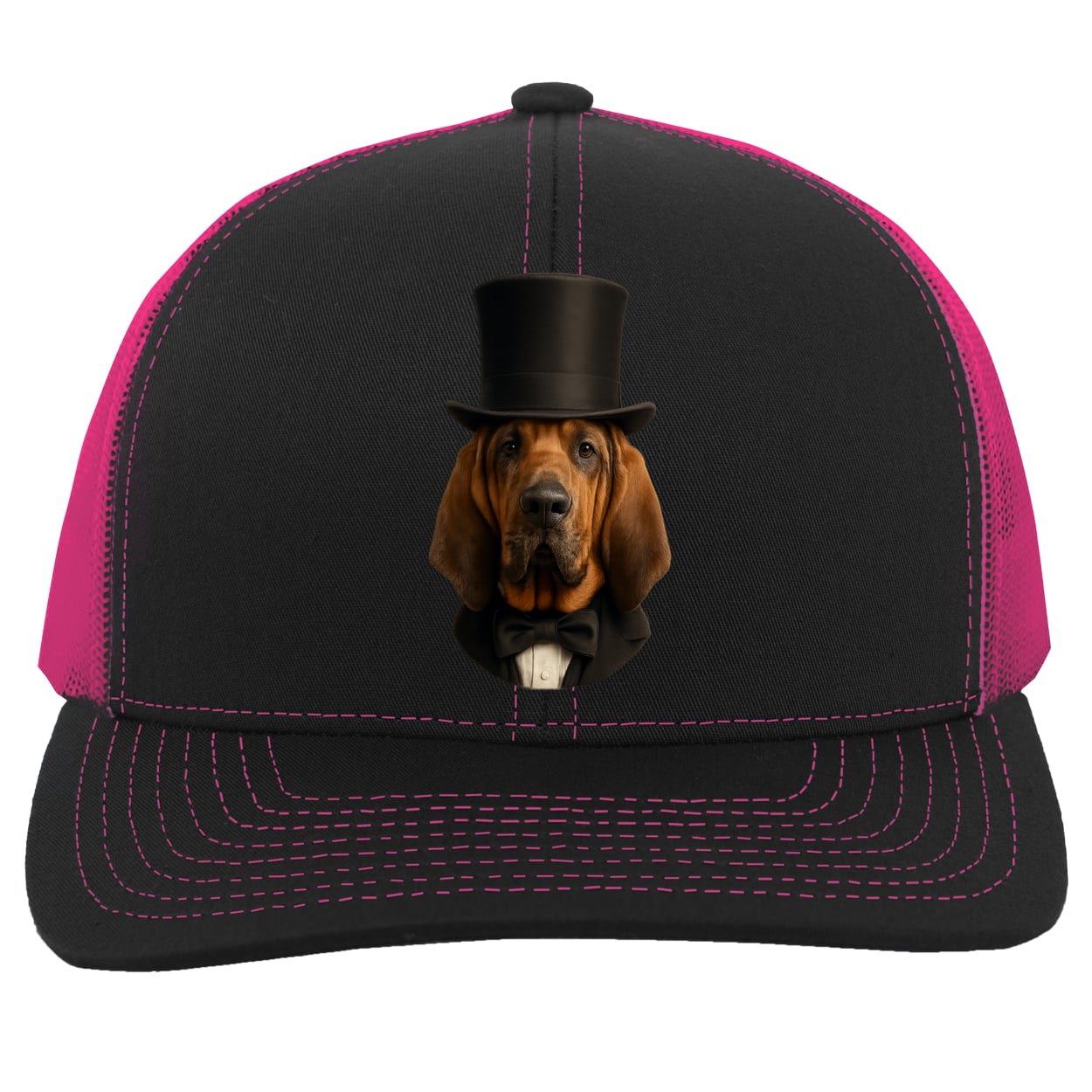 104C Trucker Snap Back - Black/Pink