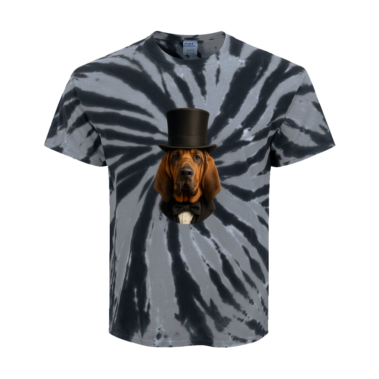 PC147Y Port & Company Kids Tie-Dye Tee - Black