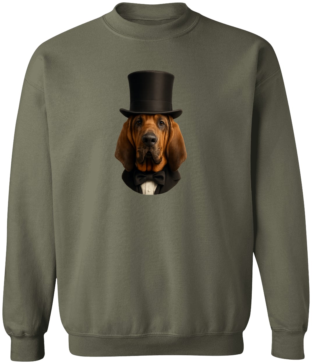 G180 Gildan Crewneck Pullover Sweatshirt - Military Green