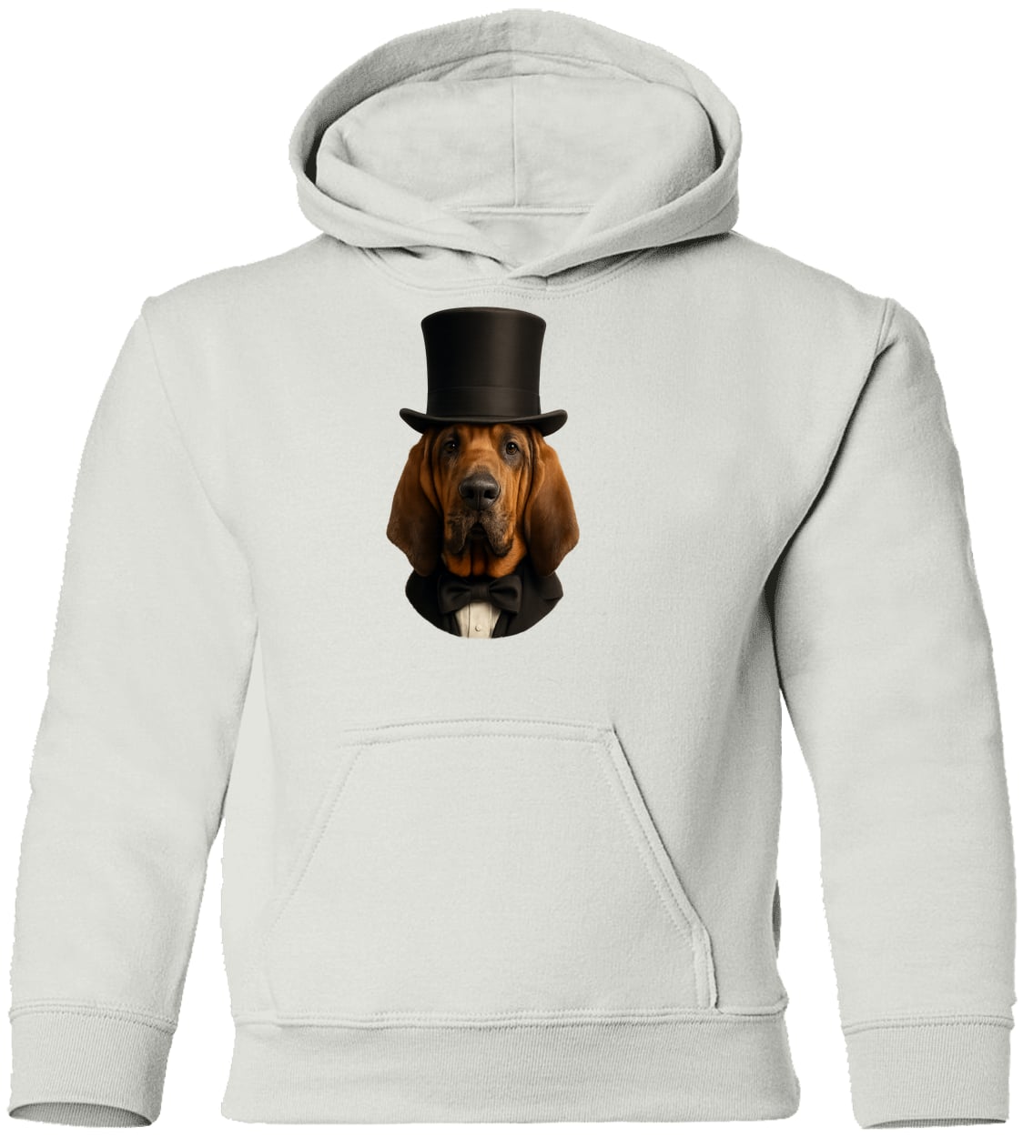 G185B Gildan Youth Pullover Hoodie - White