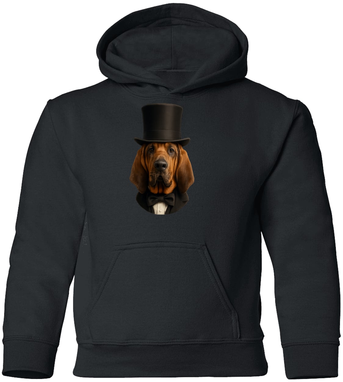 G185B Gildan Youth Pullover Hoodie - Black