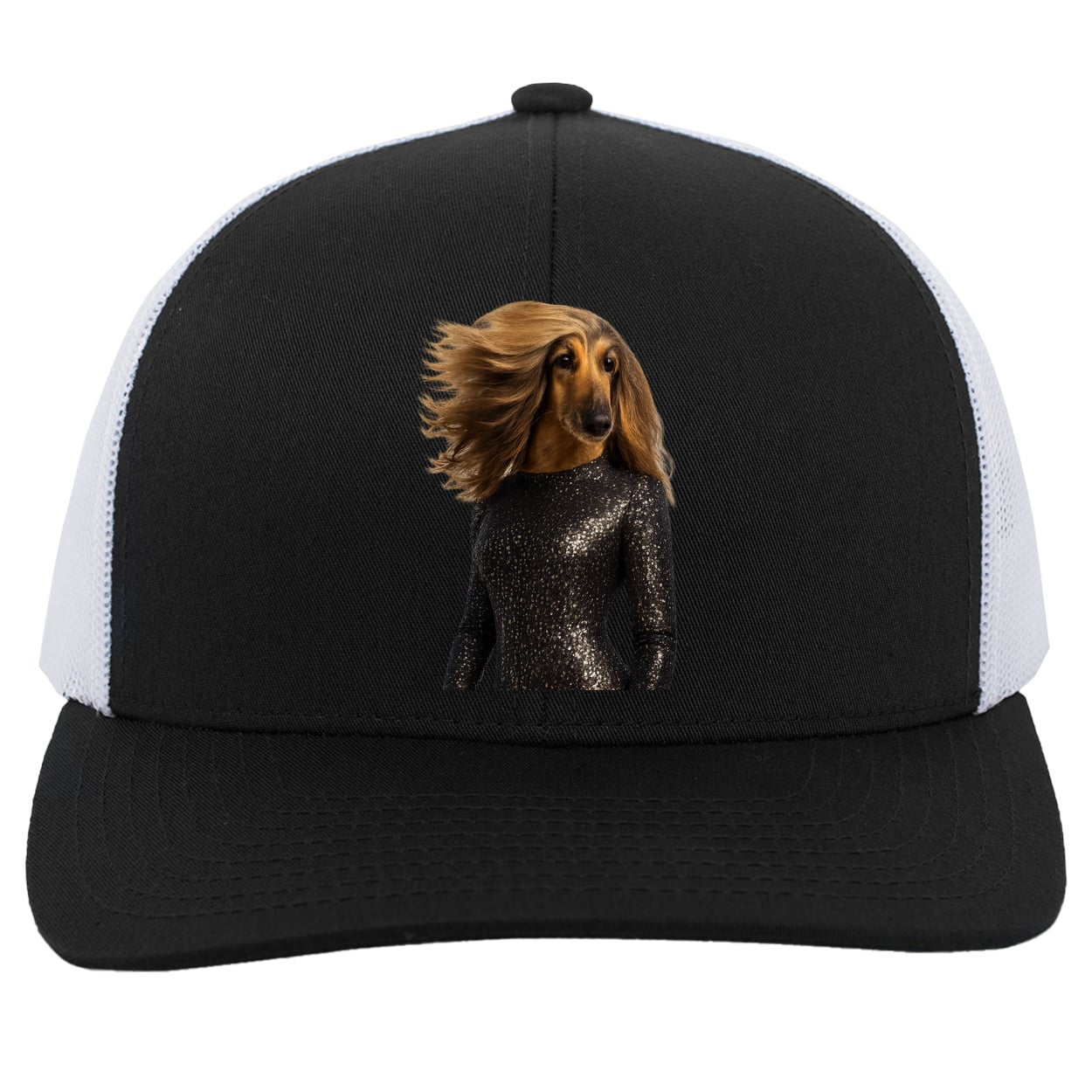 104C Trucker Snap Back - Black/White