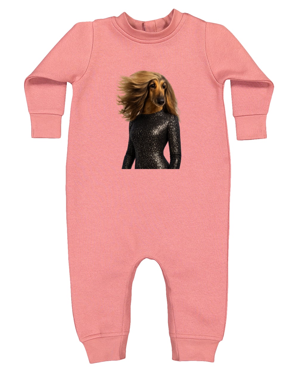 4447 Rabbit Skins Infant Fleece One-Piece Bodysuit - Mauvelous