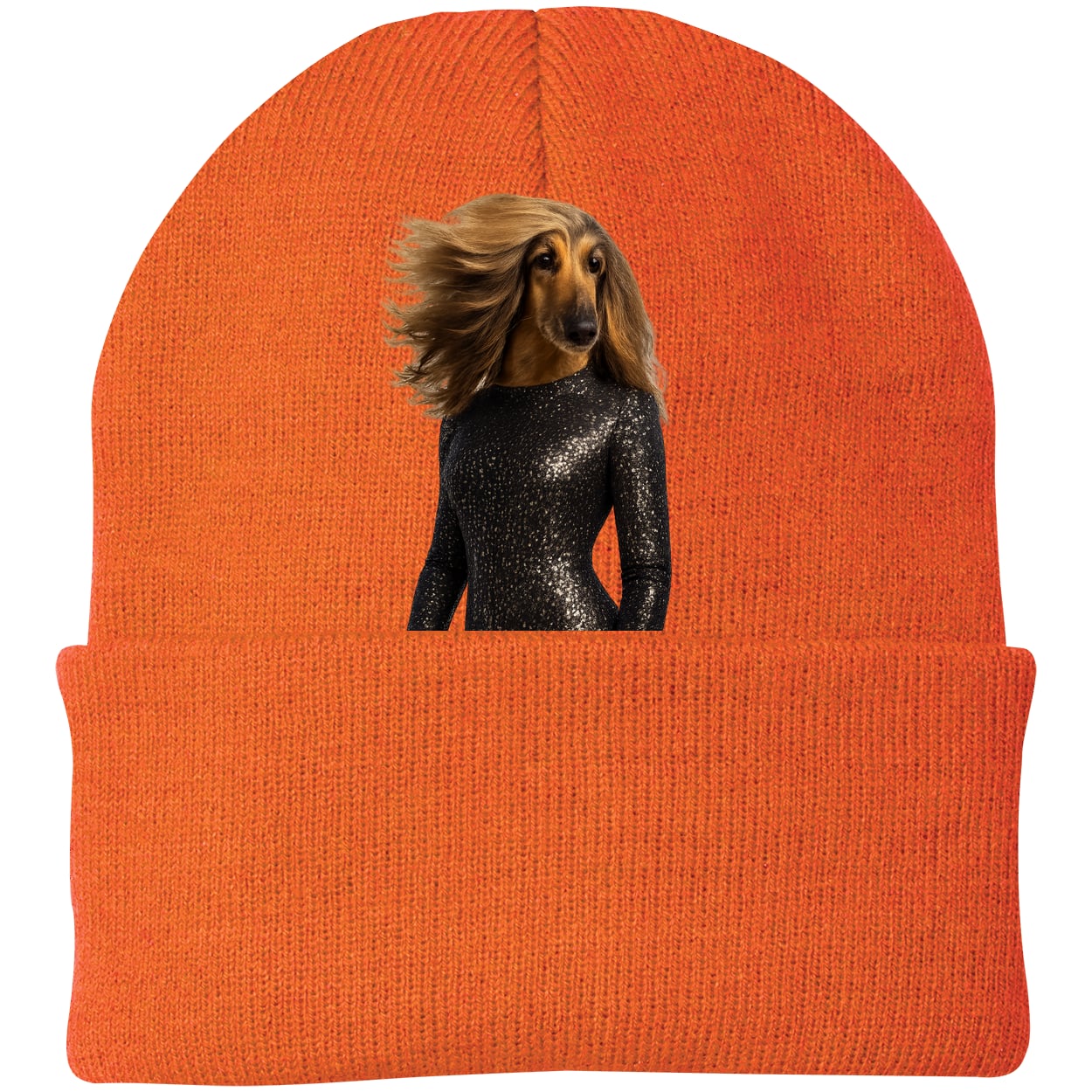 CP90 Port & Company Knit Beanie - Neon Orange