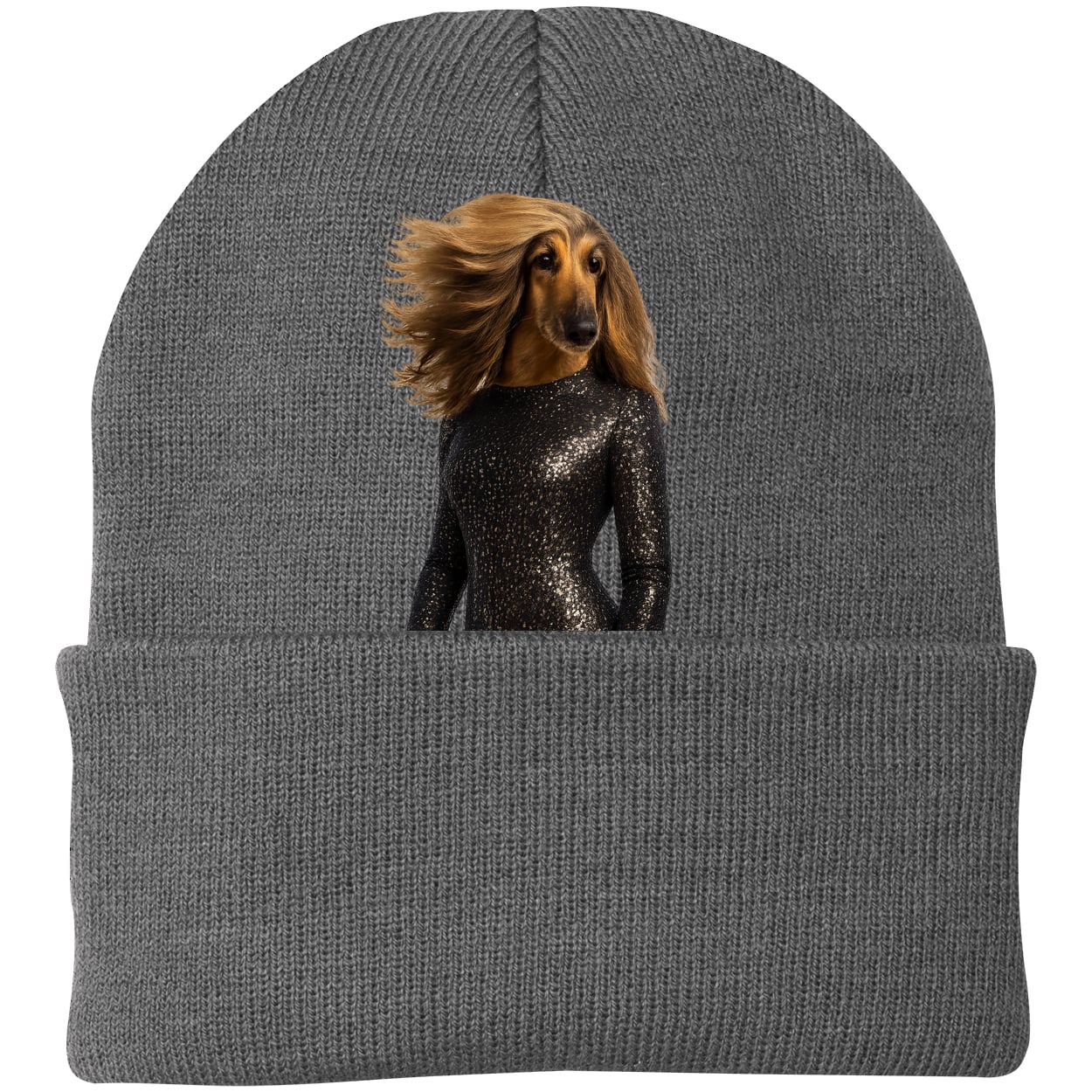 CP90 Port & Company Knit Beanie - Athletic Oxford