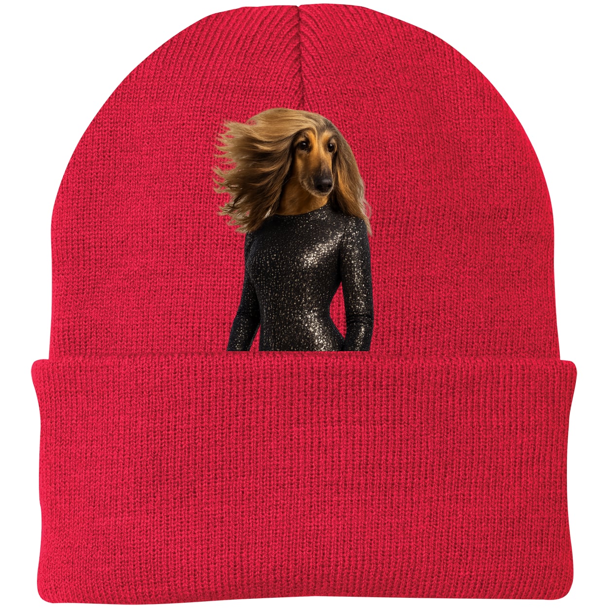 CP90 Port & Company Knit Beanie - Athletic Red