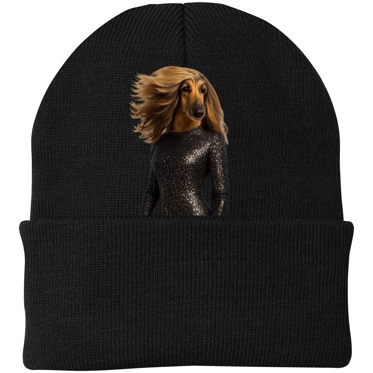 CP90 Port & Company Knit Beanie - Black