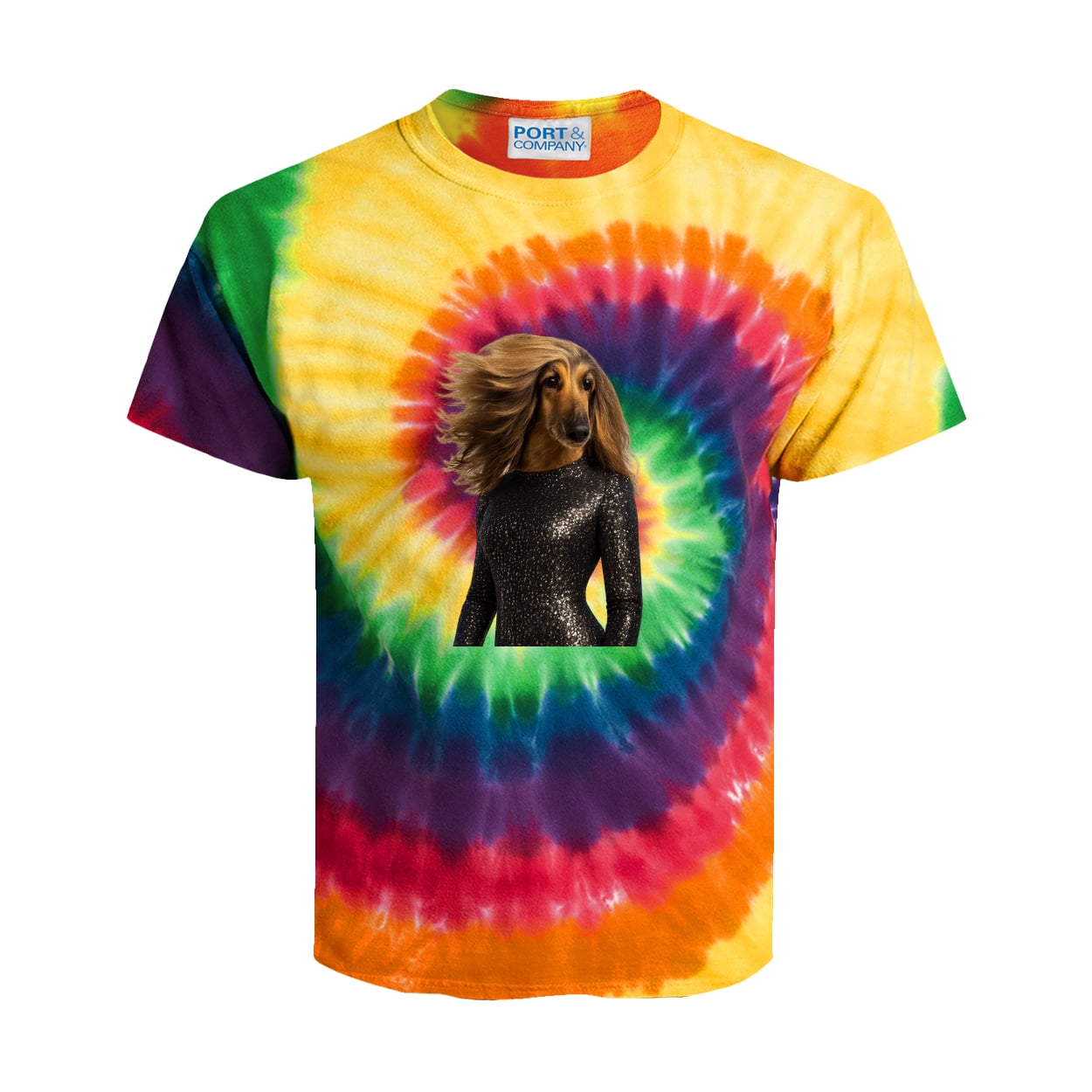 PC147Y Port & Company Kids Tie-Dye Tee - Rainbow