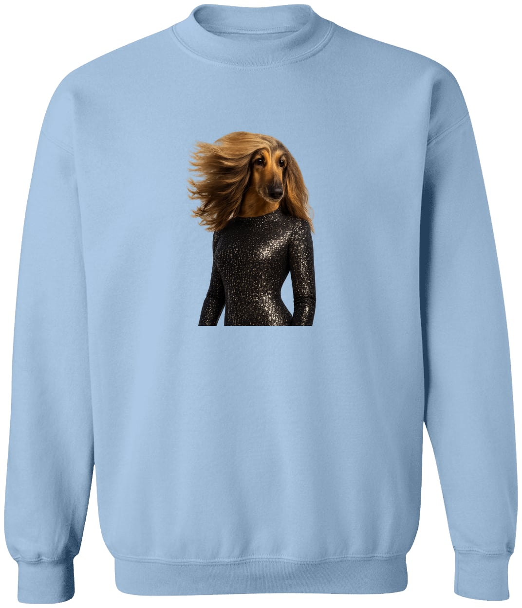 G180 Gildan Crewneck Pullover Sweatshirt - Light Blue