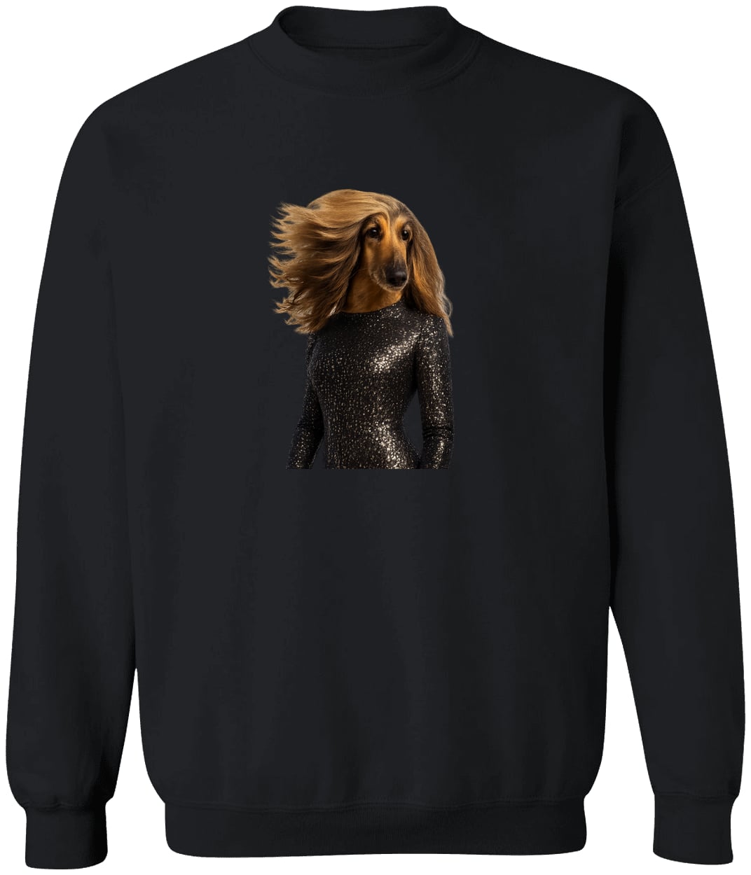 G180 Gildan Crewneck Pullover Sweatshirt - Black