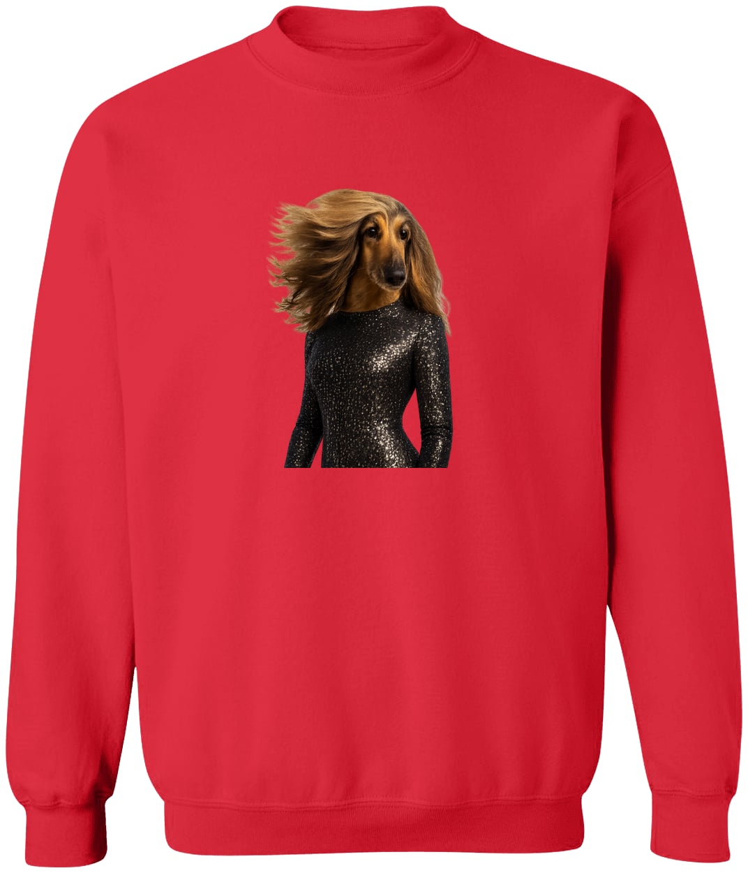 G180 Gildan Crewneck Pullover Sweatshirt - Red