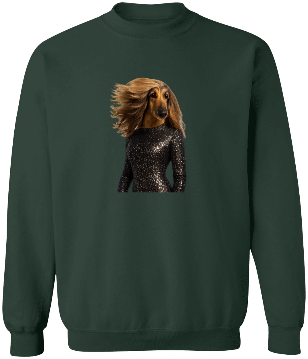 G180 Gildan Crewneck Pullover Sweatshirt - Forest Green