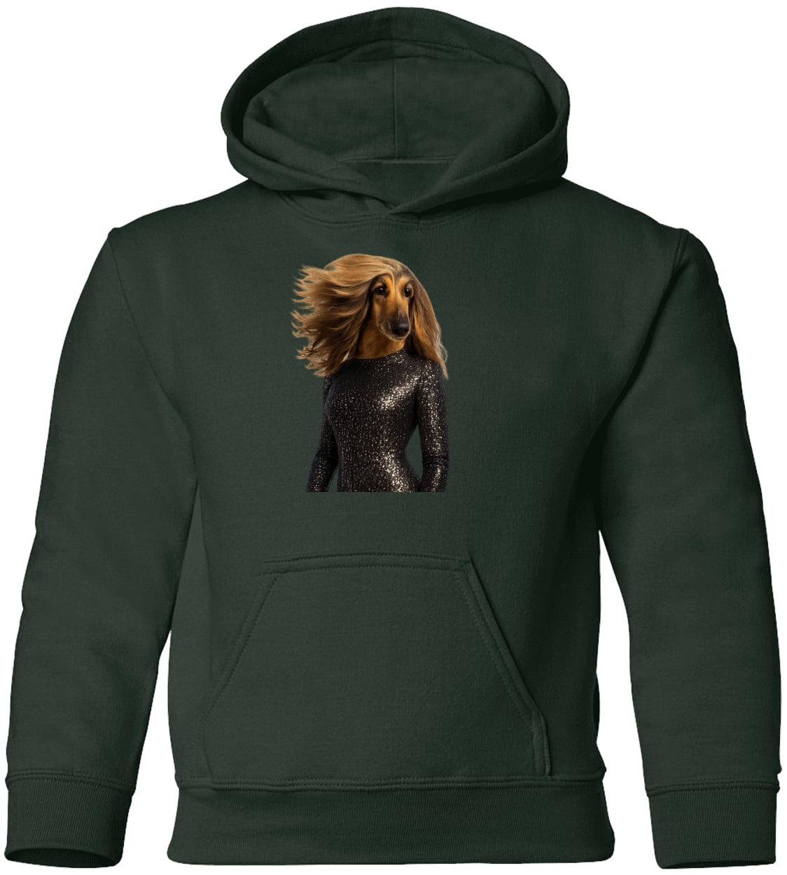 G185B Gildan Youth Pullover Hoodie - Forest Green