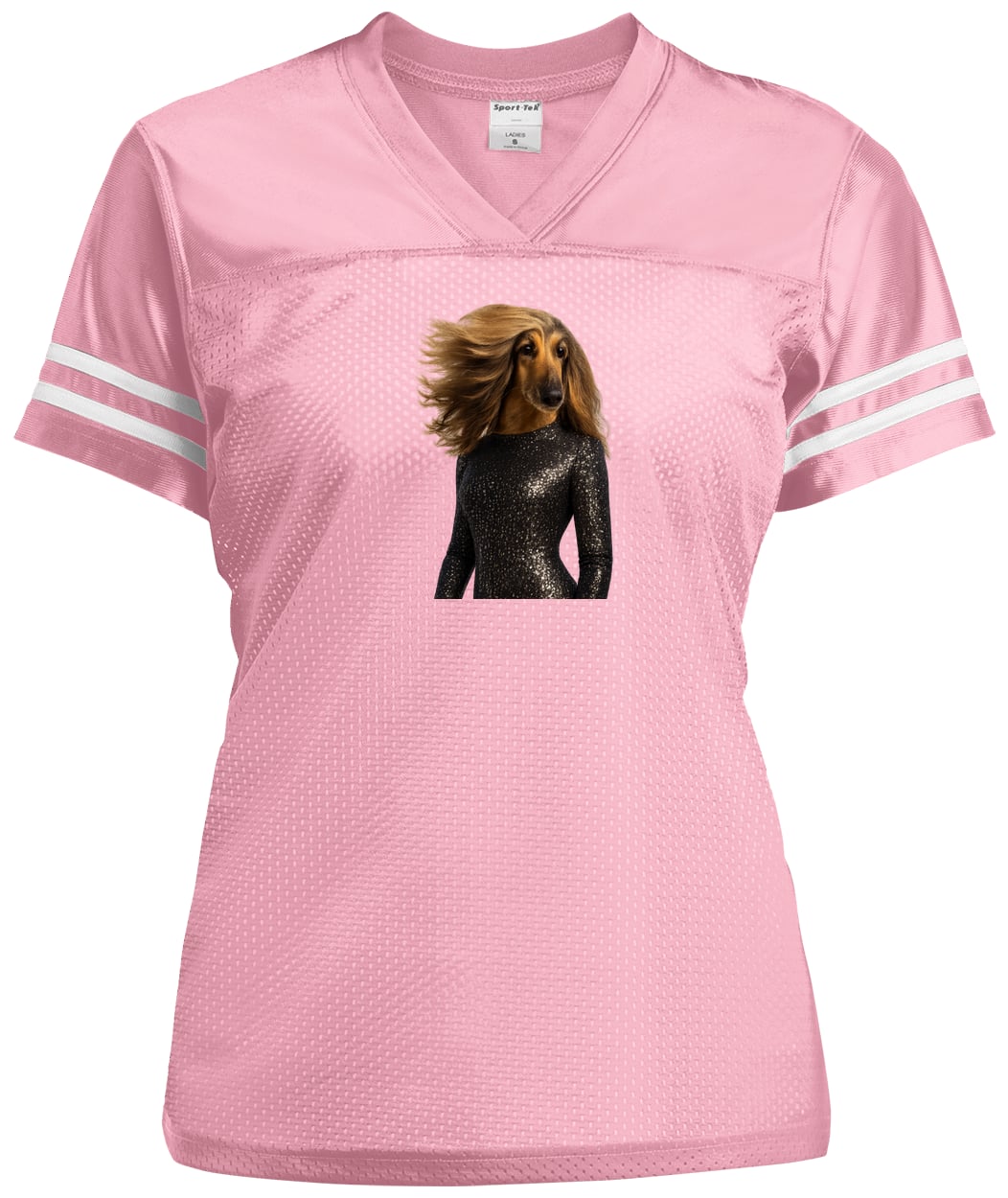 LST307 Sport-Tek Ladies' Replica Jersey - Light Pink/White