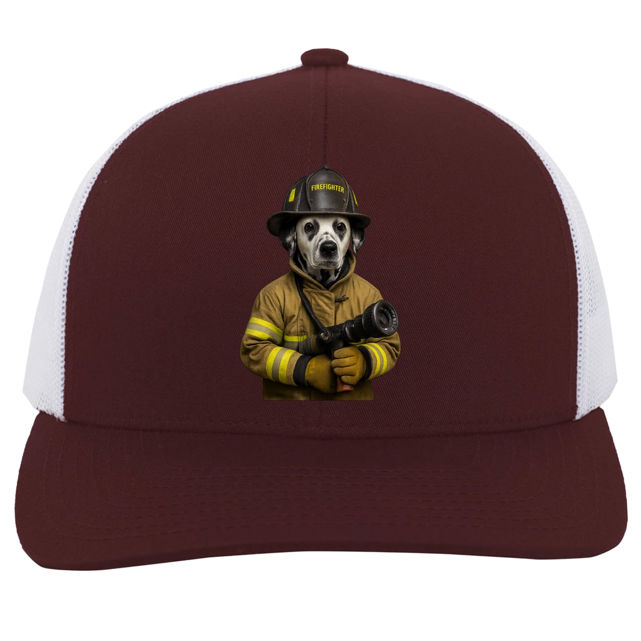 104C Trucker Snap Back - Maroon/White