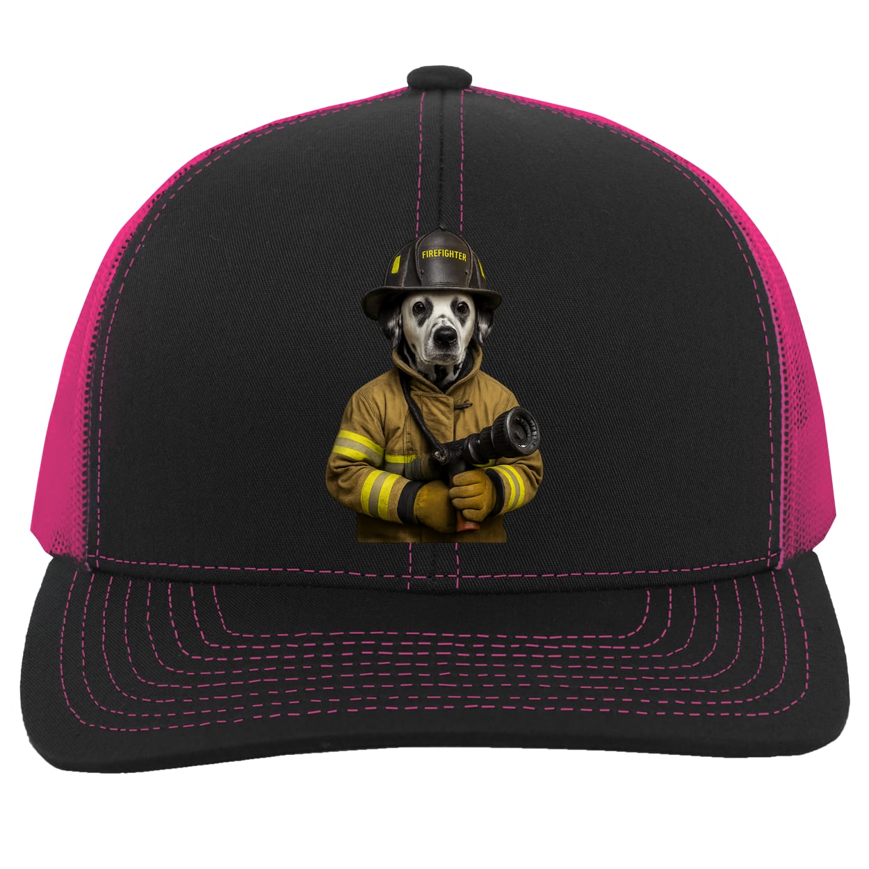 104C Trucker Snap Back - Black/Pink