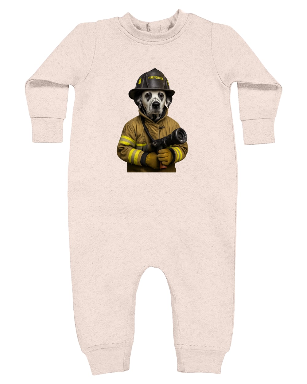4447 Rabbit Skins Infant Fleece One-Piece Bodysuit - Natural Heather
