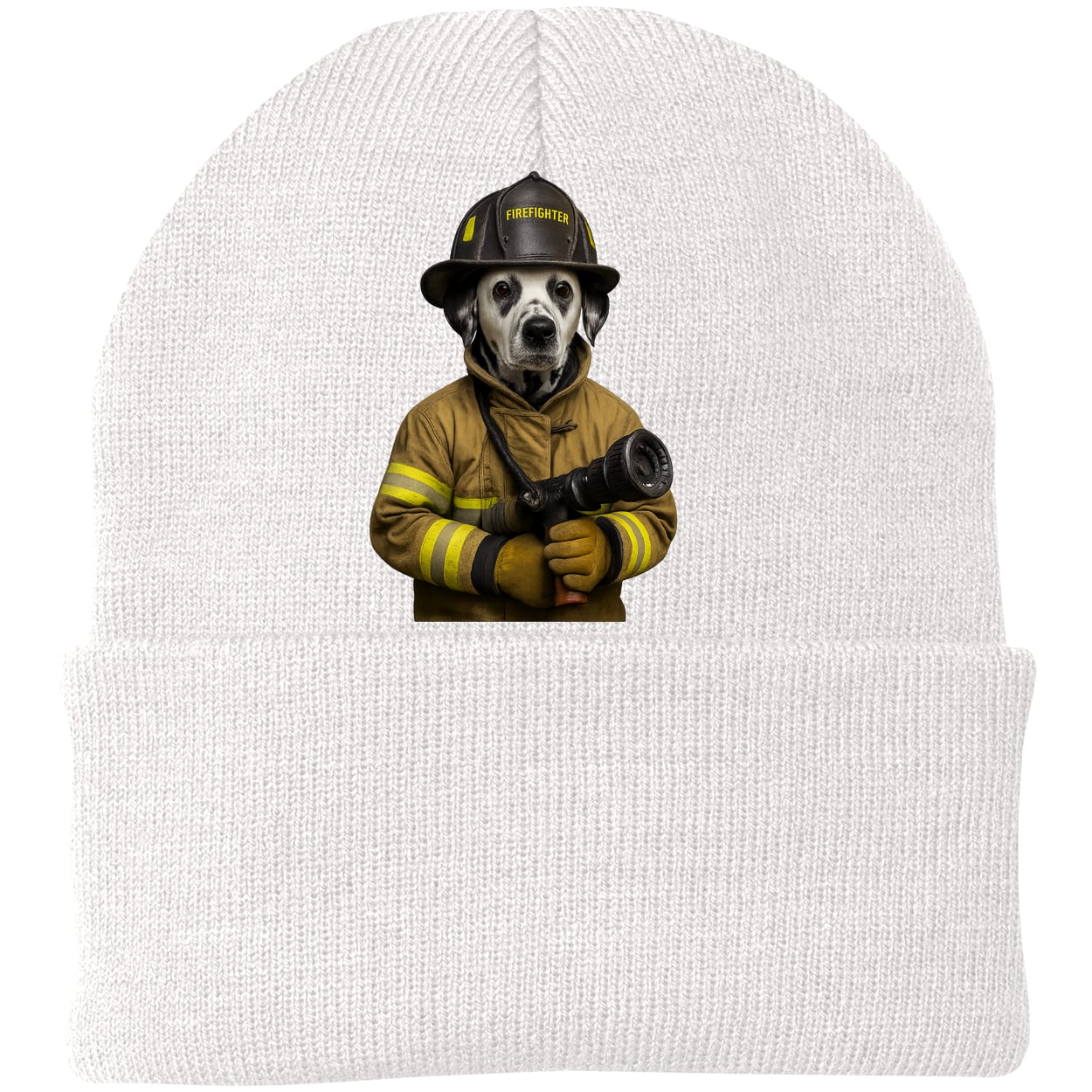 CP90 Port & Company Knit Beanie - White