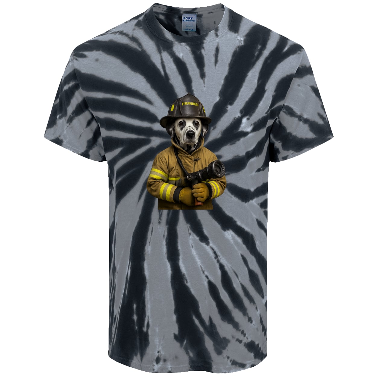 PC147 Port & Company Tie-Dye Tee - Black