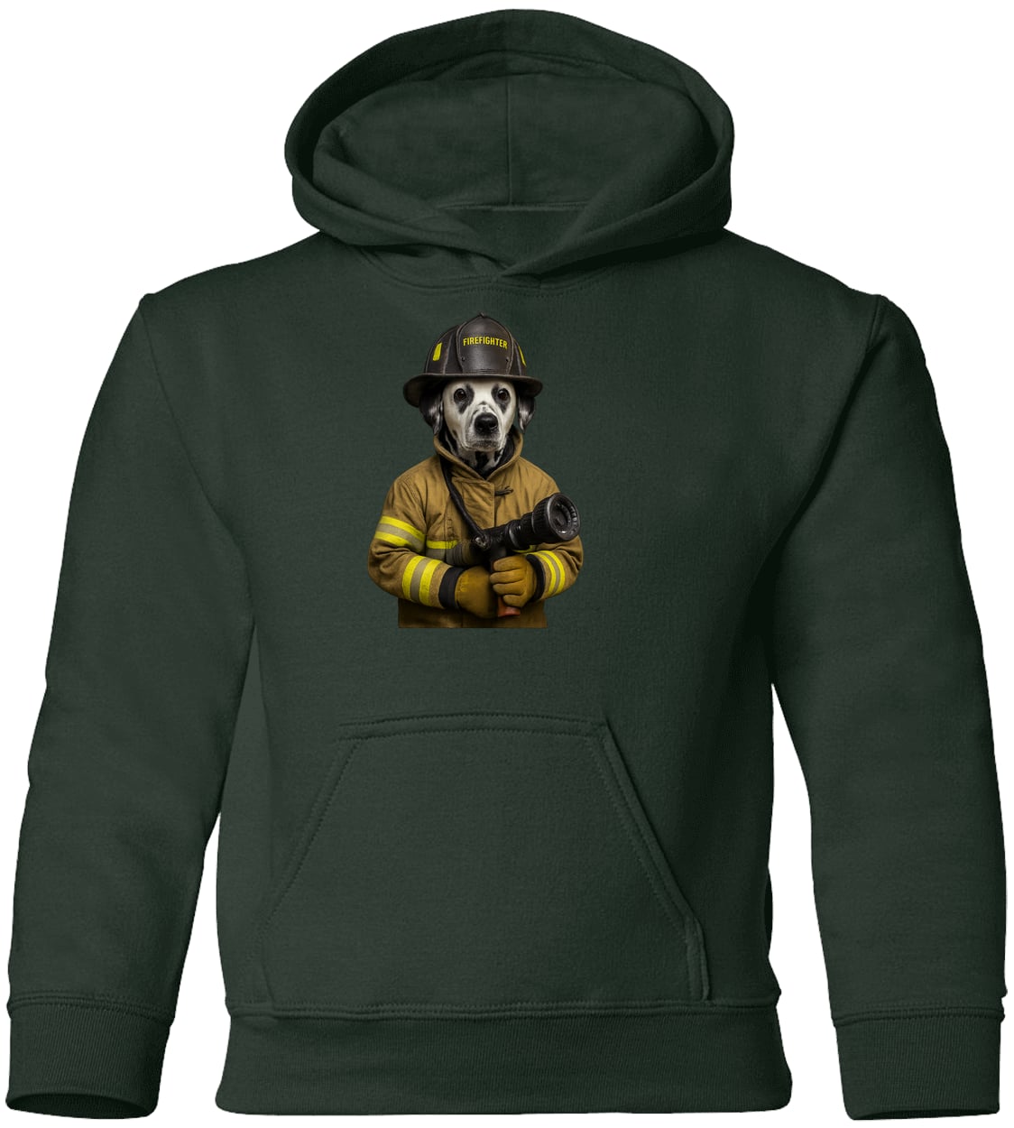 G185B Gildan Youth Pullover Hoodie - Forest Green