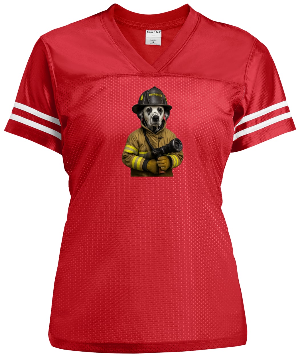 LST307 Sport-Tek Ladies' Replica Jersey - True Red/White
