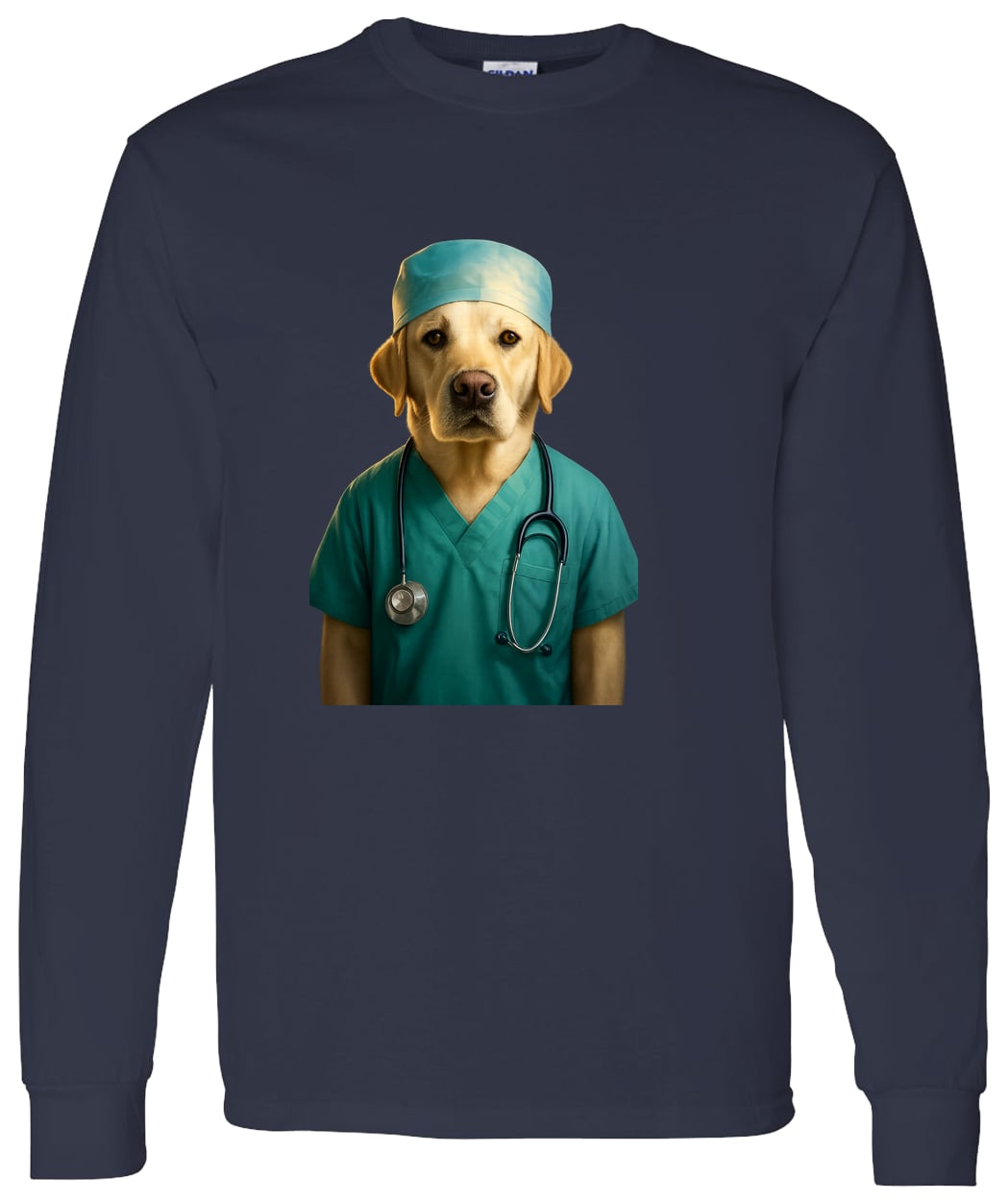 G540 LS T-Shirt 5.3 oz. - Navy